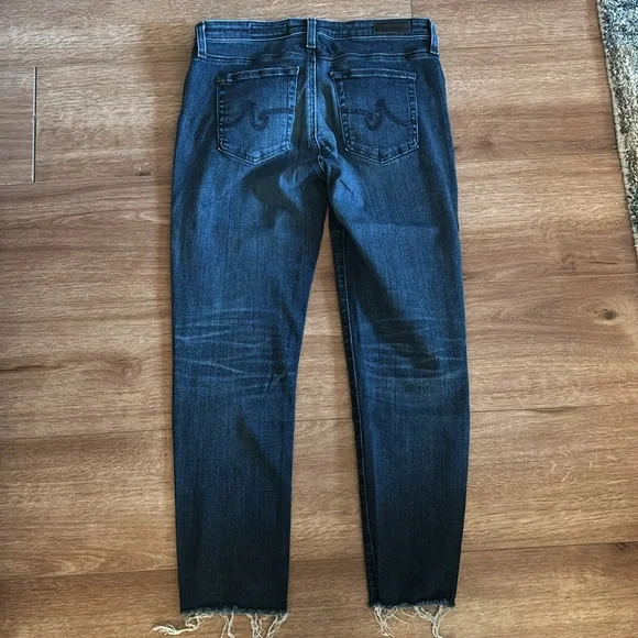 Prima Mid Rise Raw Hem Crop Cigarette Jeans - Picture 3 of 4